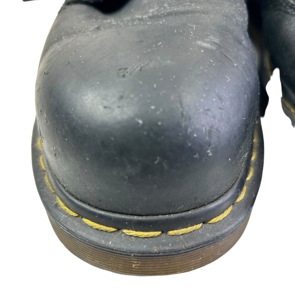 Dr. Martens Doc Shoes Mens 11 0071 Black Leather Anti-Static Steel Toe Work - Picture 4 of 14